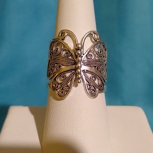 Sterling Silver Butterfly Ring